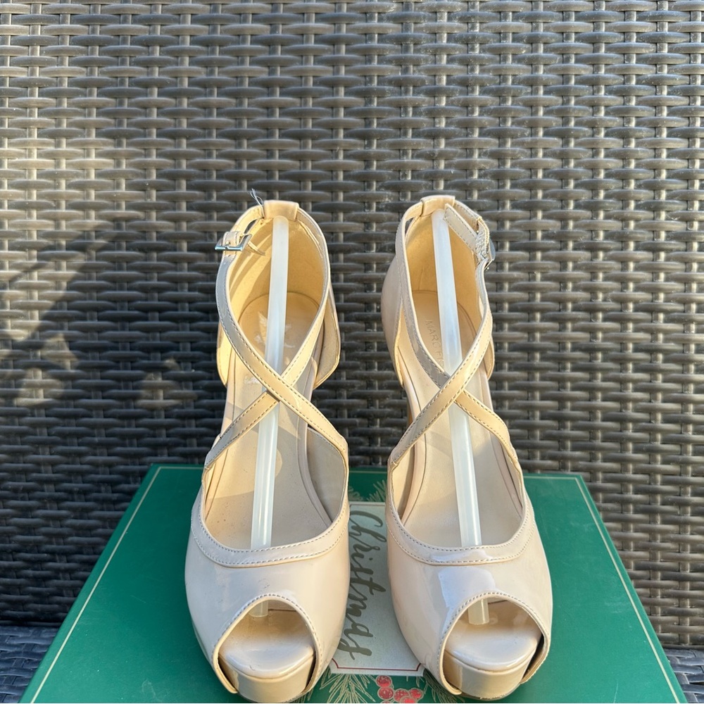Marc Fisher Beige Pump - Christian Louboutin Look alike